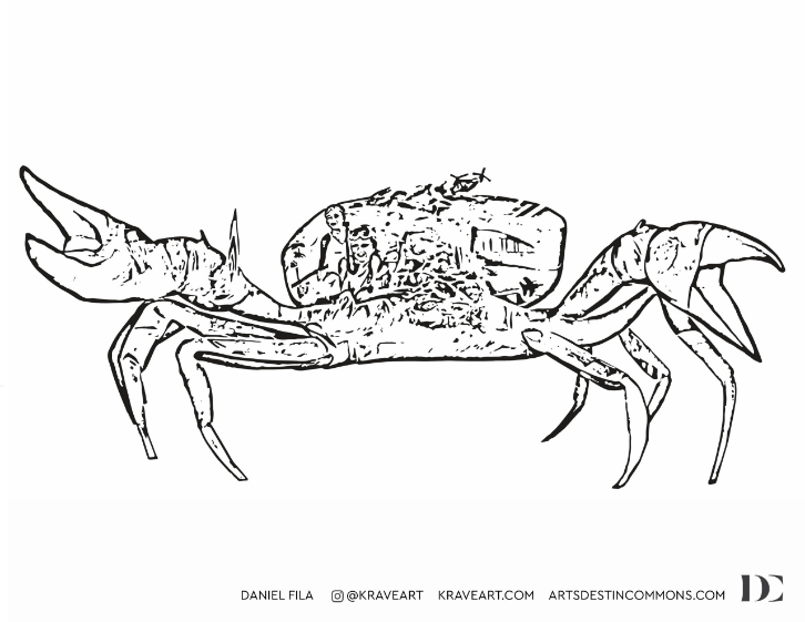 Crab mural - Destin Commons