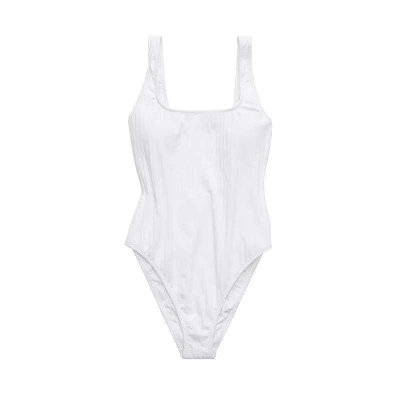 Aerie Wide Rib Babewatch One Piece Swimsuit