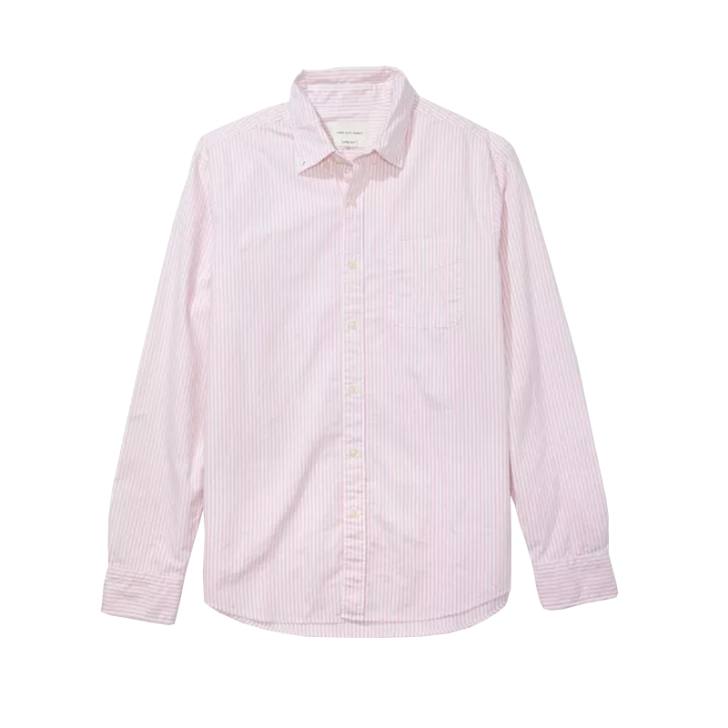 AE Everyday Striped Oxford Button-Up Shirt, American Eagle