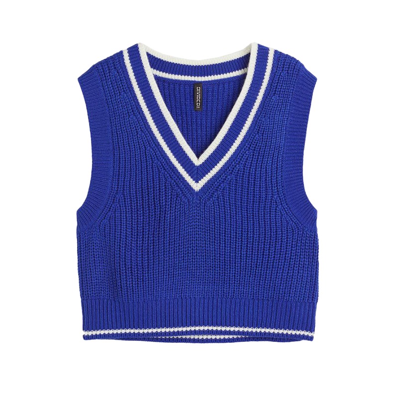 Rib-knit sweater vest, H&M