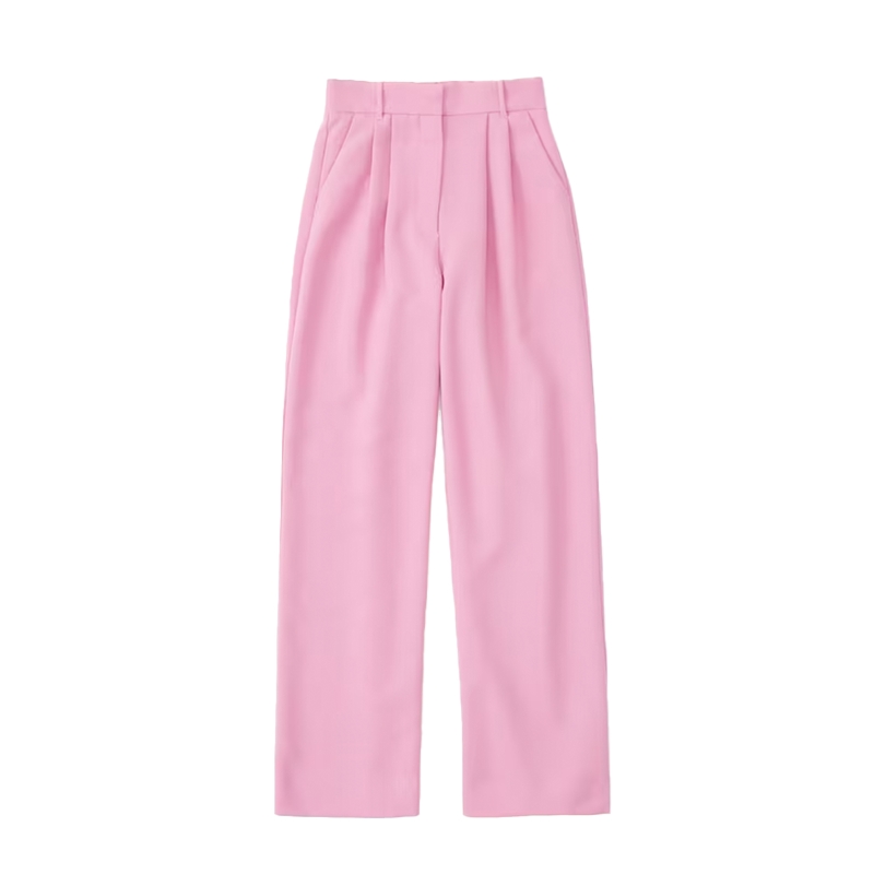 Sloaned tailored pink pant