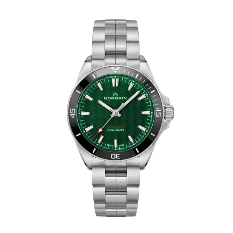 NORQAIN Adventure NEVEREST Green Dial Stainless Steel Automatic Watch 40mm,