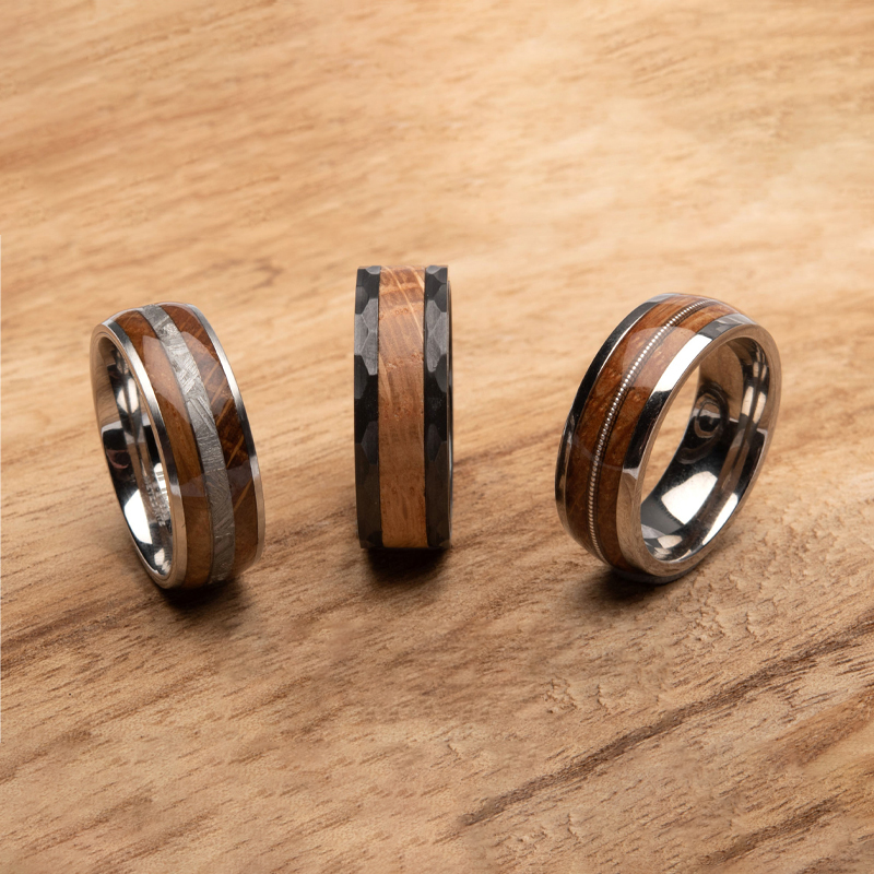 Tungsten Collection rings for men