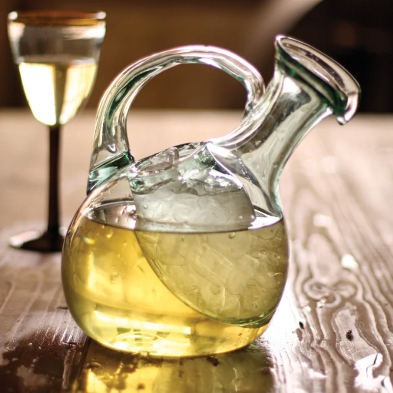 Tilted White Wine Decanter with Ice Pocket, $64, Southern Living Store