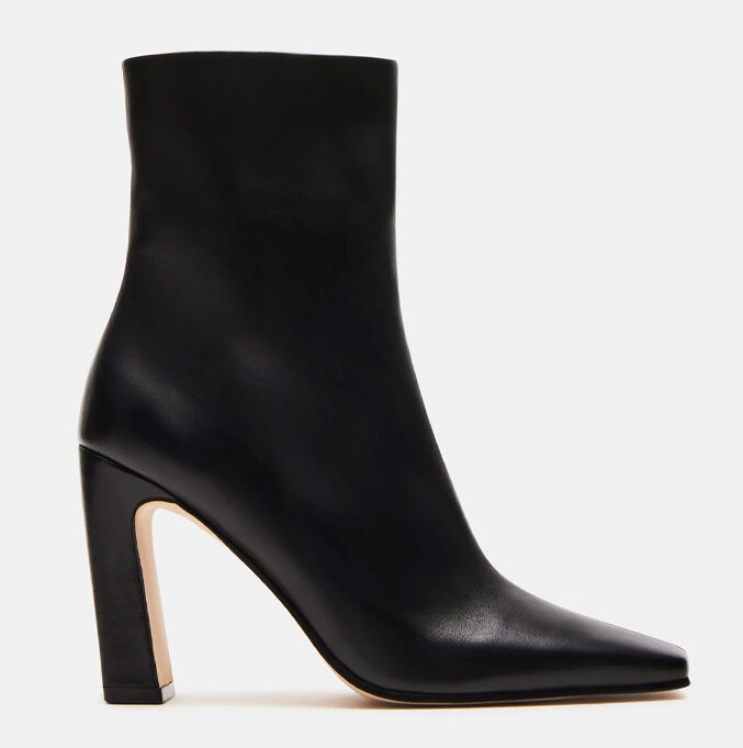 Lizabelle Black Leather, $149.95, Steve Madden