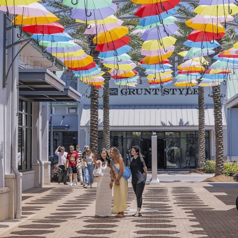 Umbrellas at Destin Commons